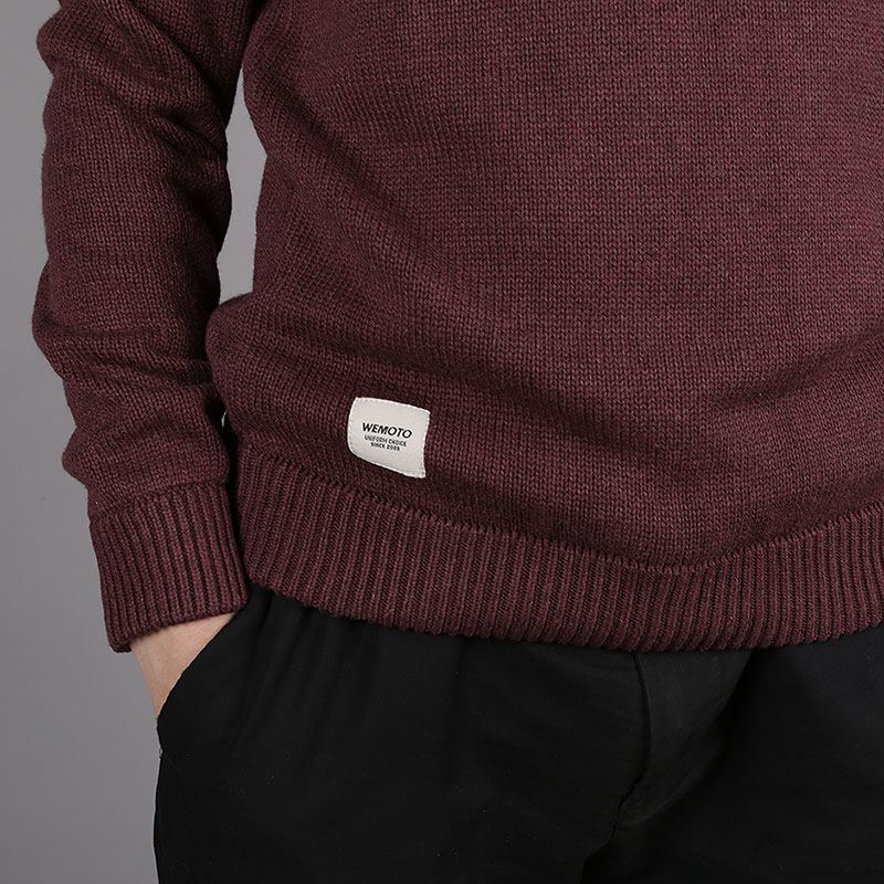 мужской бордовый свитер Wemoto Flip C202-BurgundyMelange - цена, описание, фото 2